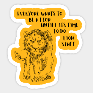 Lion Stuff Sticker